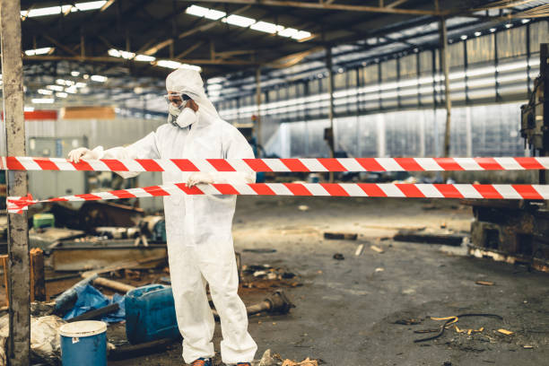 Professional Biohazard technician working in Mulberry, OH